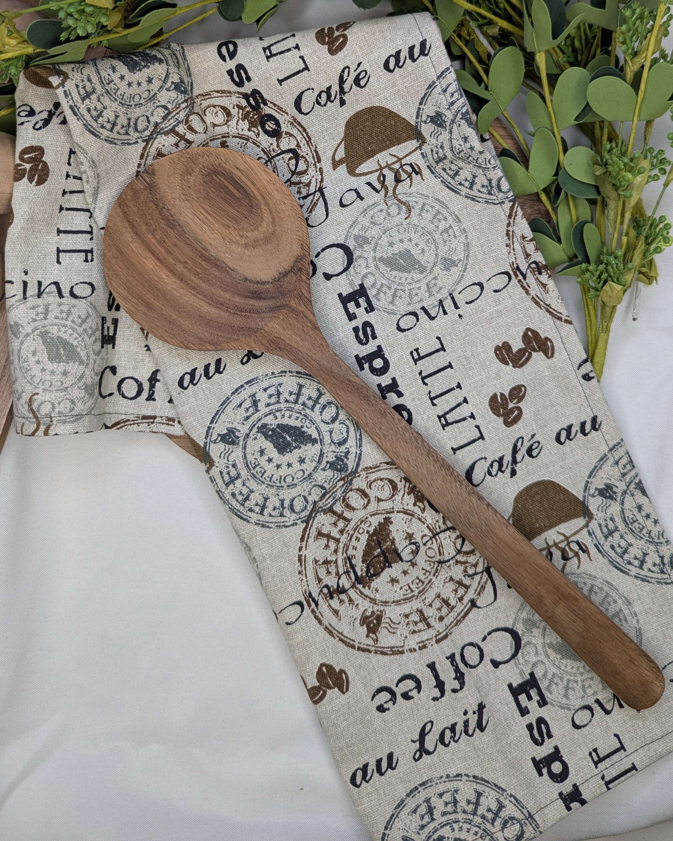 Canvas Tea Towel 2 Pack / Coffee Print