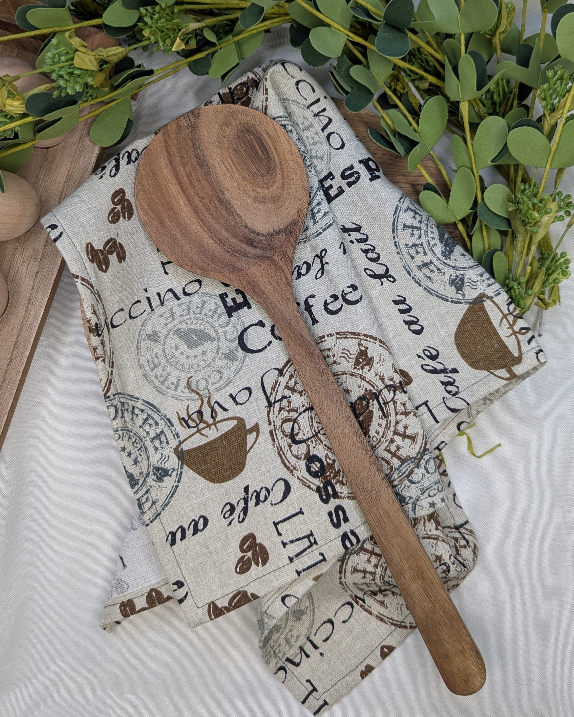 Canvas Tea Towel 2 Pack / Coffee Print