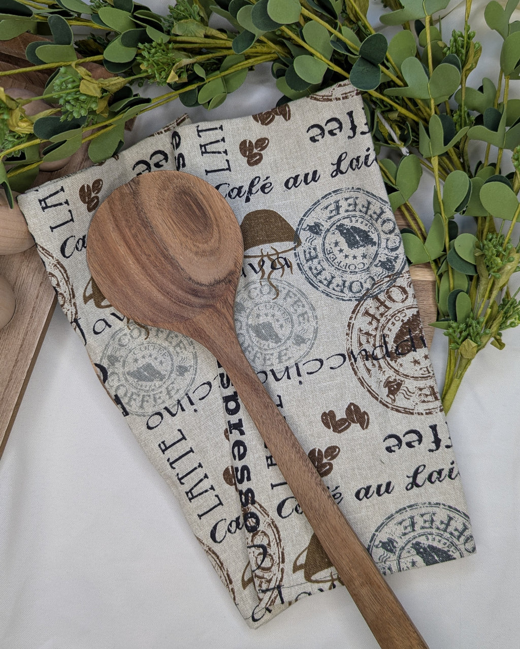 Canvas Tea Towel 2 Pack / Coffee Print