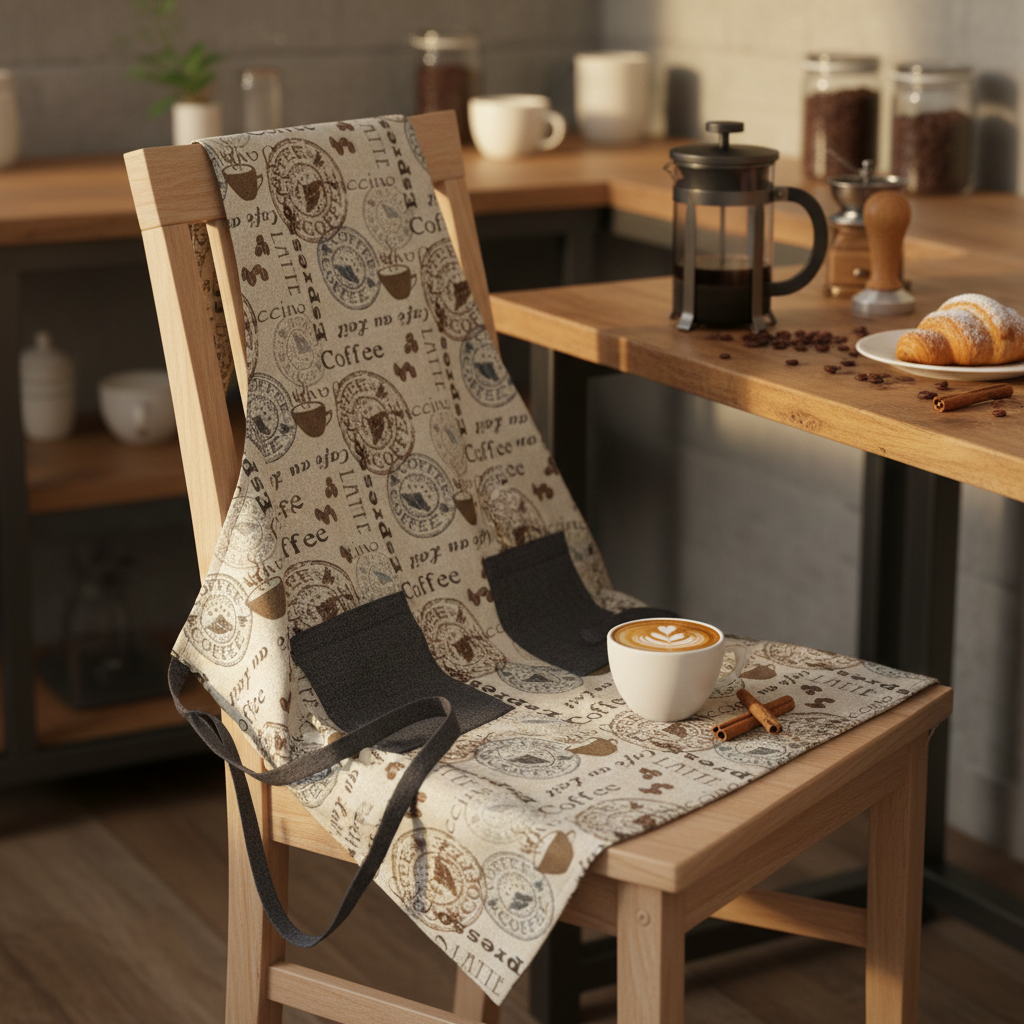 Classic Apron w/ Coffeehouse theme - Styled Product Image
