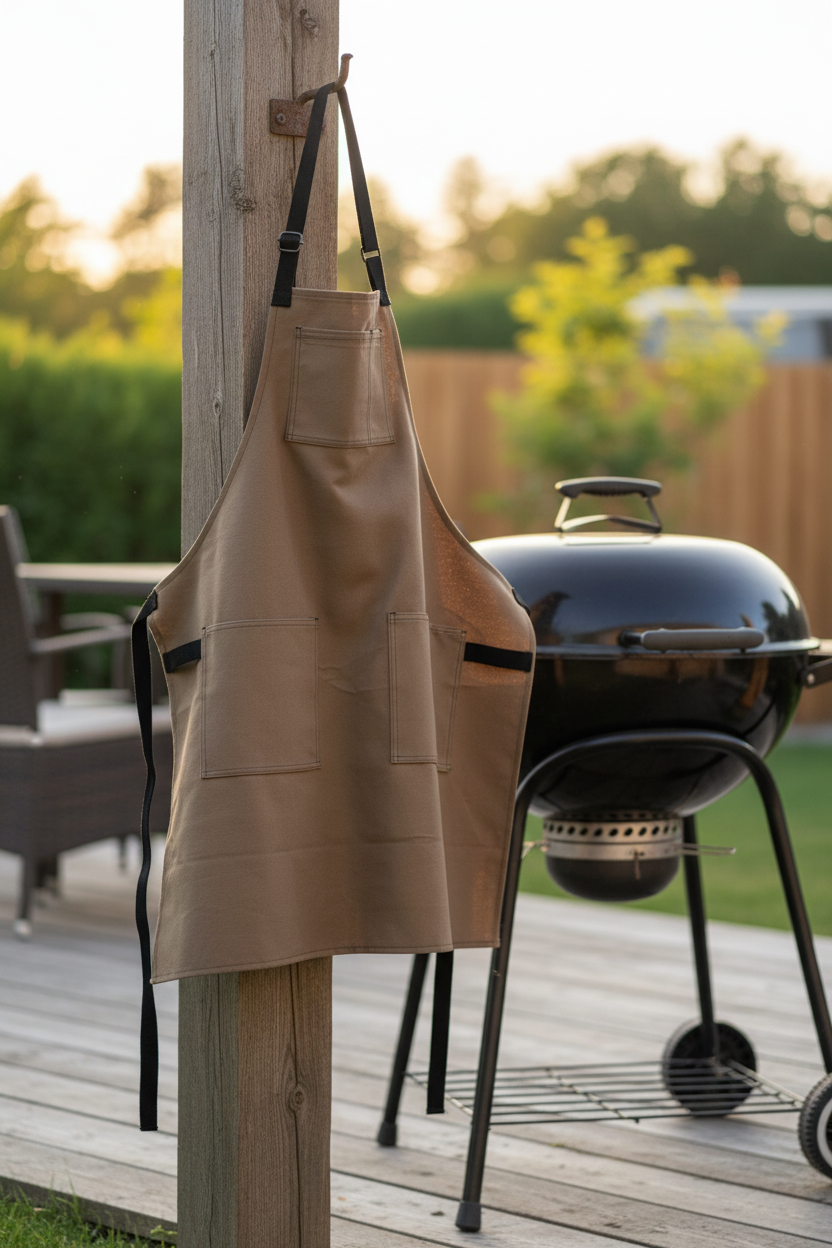 Tan Canvas Grilling Apron