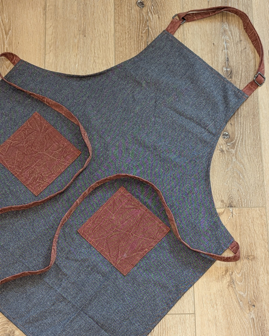 Classic Apron in Black and Orange