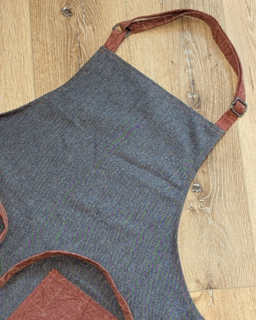 Classic Apron in Black and Orange