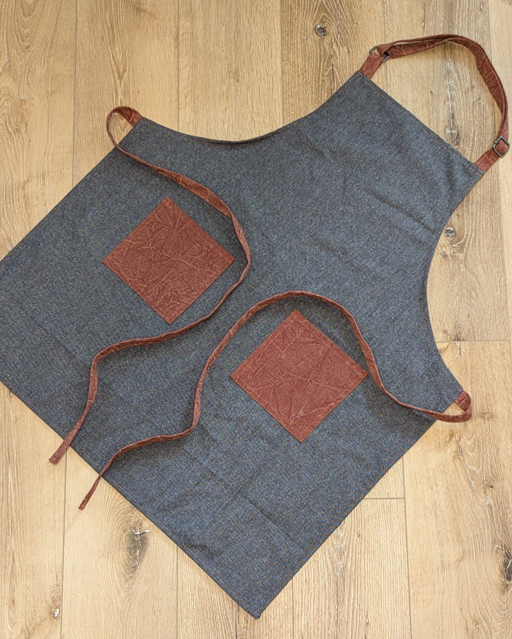 Classic Apron in Black and Orange