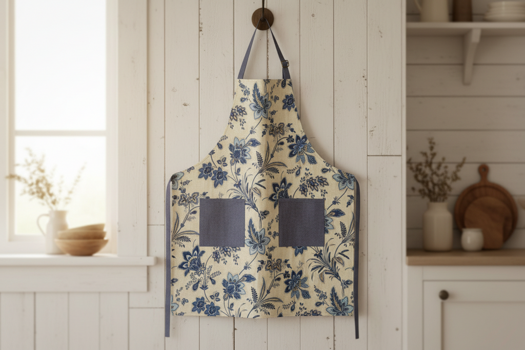 Classic Apron in Blue Floral