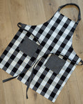 Classic Apron in Black Buffalo Plaid