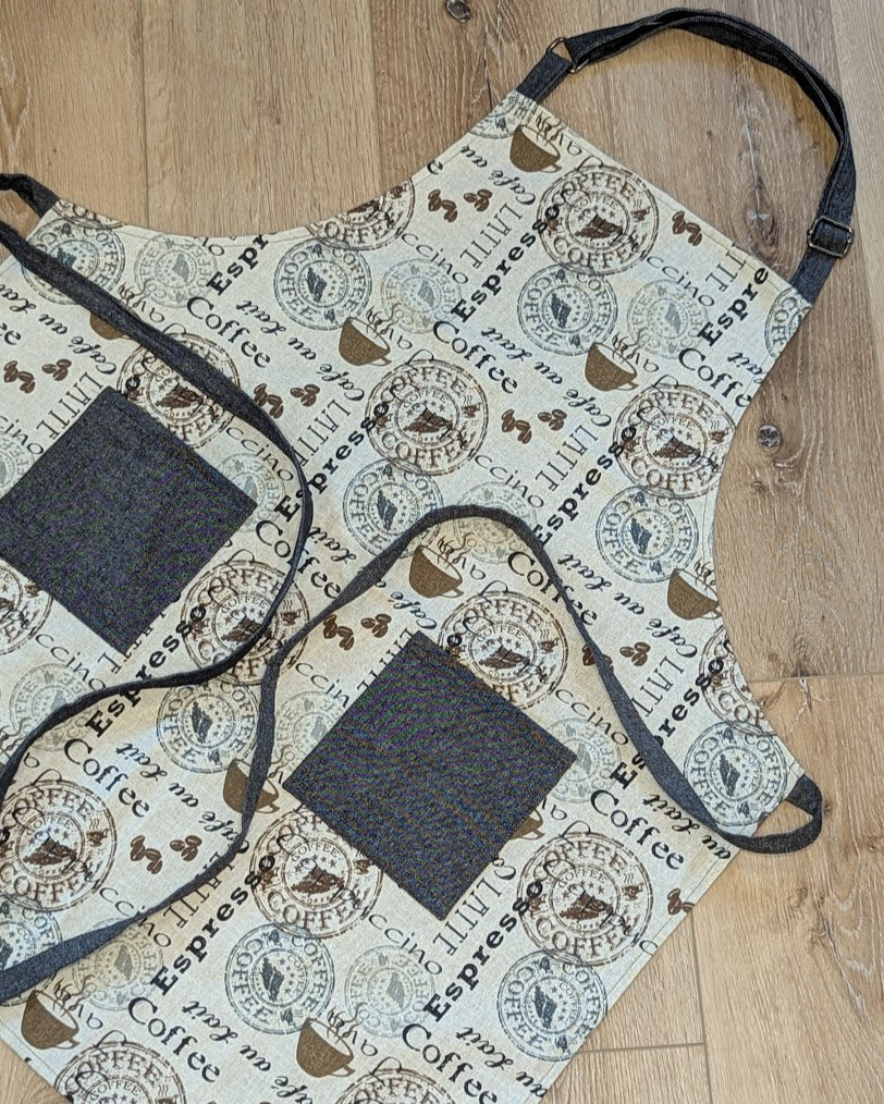 Classic Apron w/ Coffeehouse theme