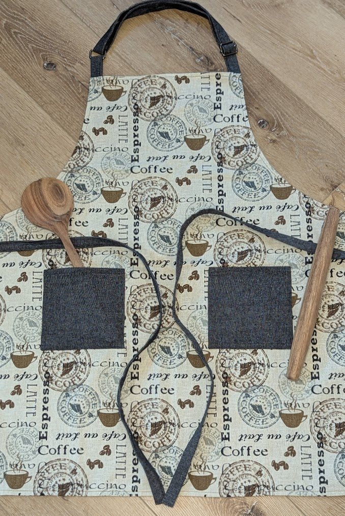 Classic Apron w/ Coffeehouse theme