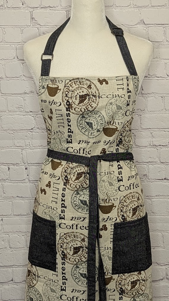 Classic Apron w/ Coffeehouse theme