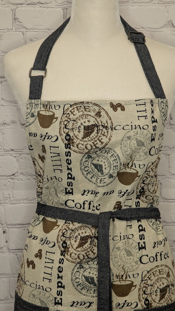 Classic Apron w/ Coffeehouse theme