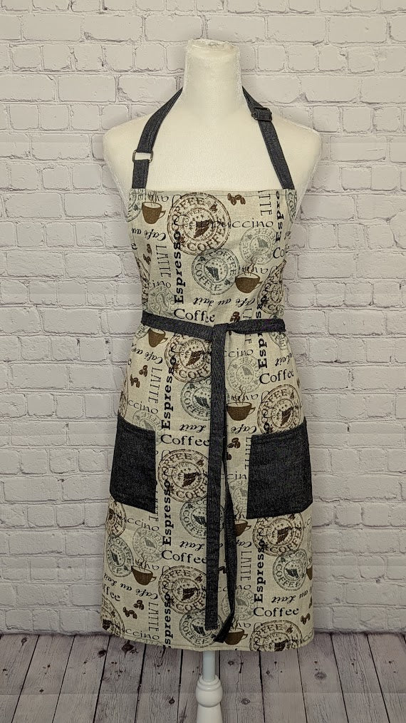 Classic Apron w/ Coffeehouse theme