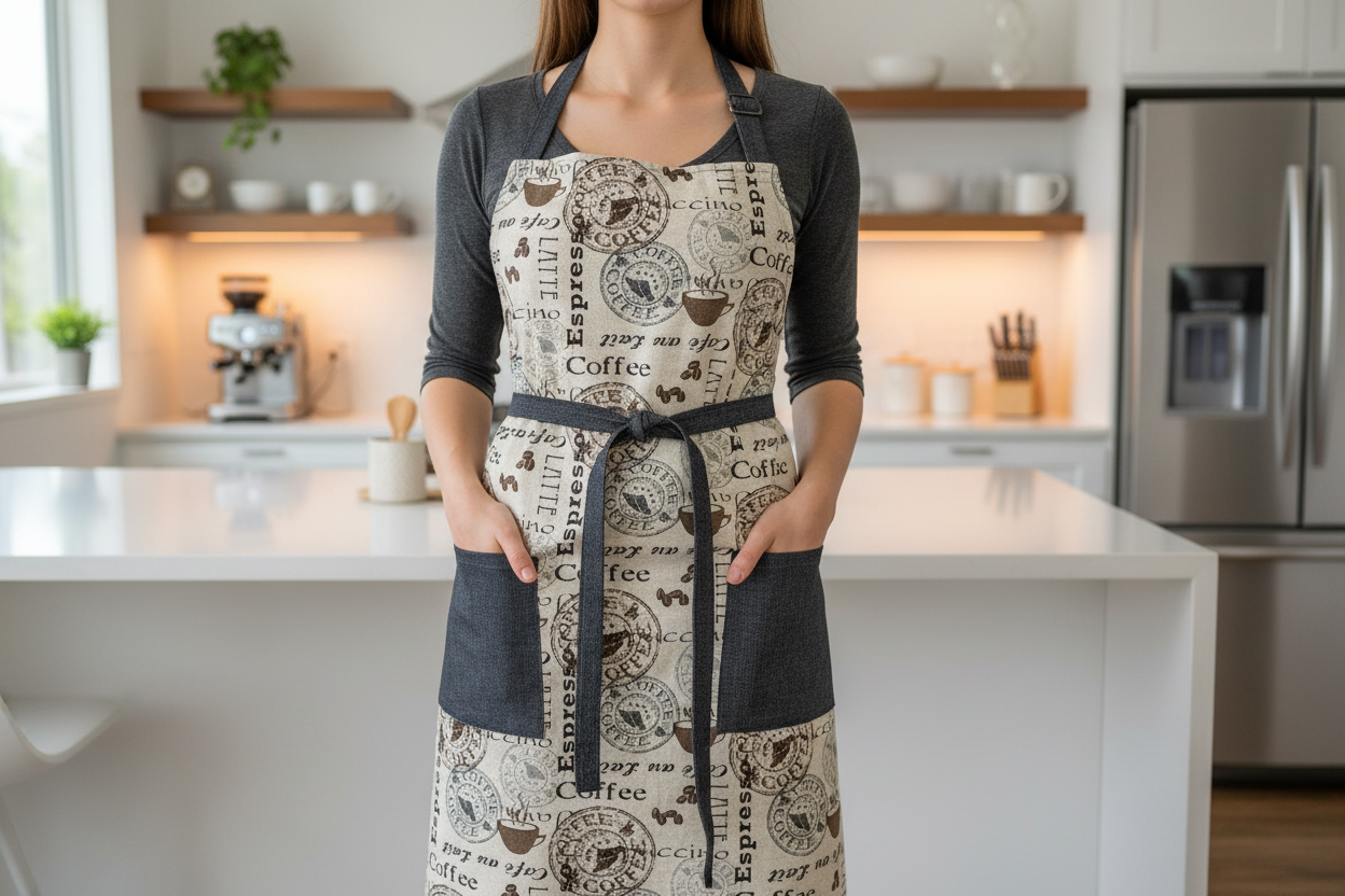 Classic Apron w/ Coffeehouse theme