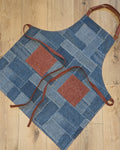 Classic Apron in Denim Patchwork