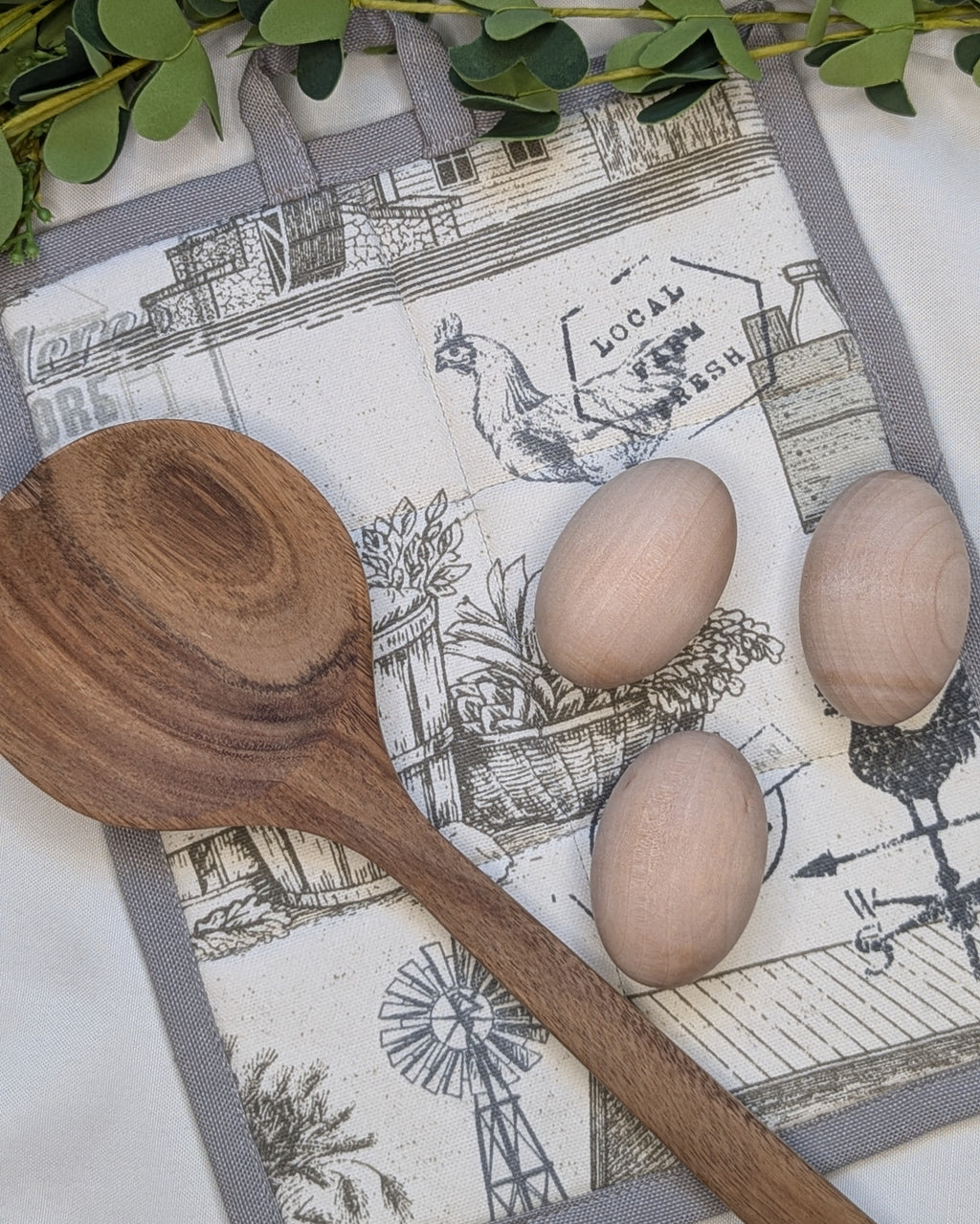 Casserole Hot Pad / Farmhouse Motif