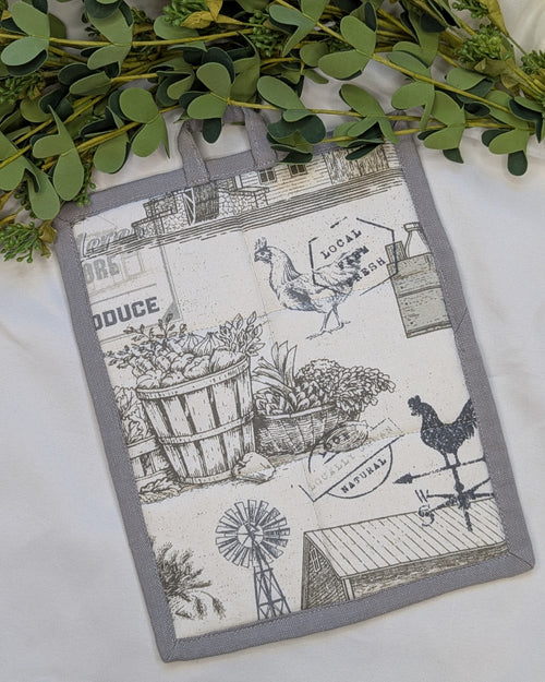 Casserole Hot Pad / Farmhouse Motif