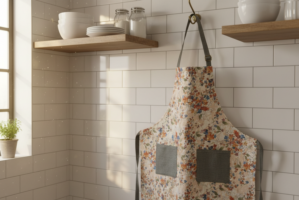 Classic Apron in Watercolor Flowers