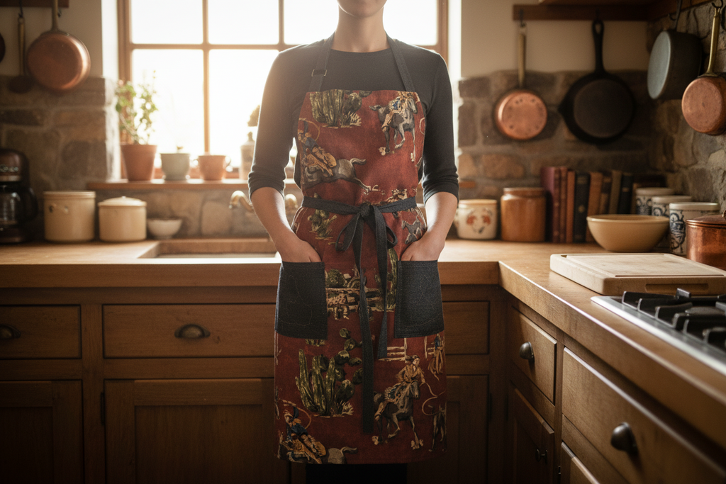 Classic Apron w/ Western Theme