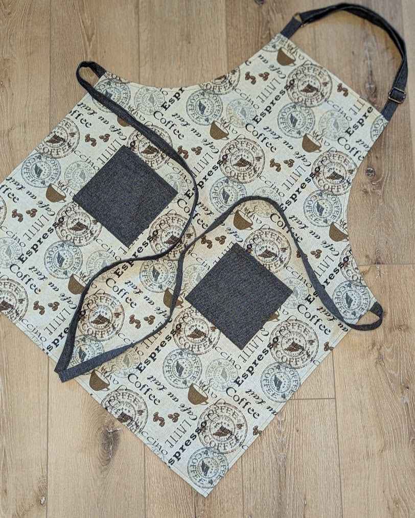 Classic Apron w/ Coffeehouse theme