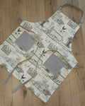 Classic Apron with a Farmhouse Motif
