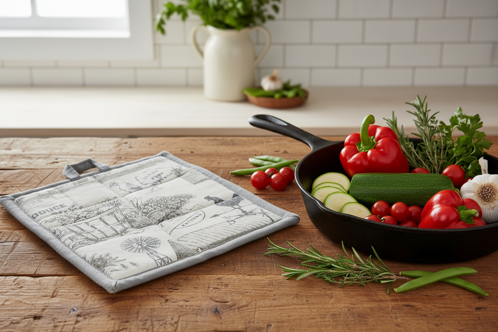 Casserole Hot Pad / Farmhouse Motif
