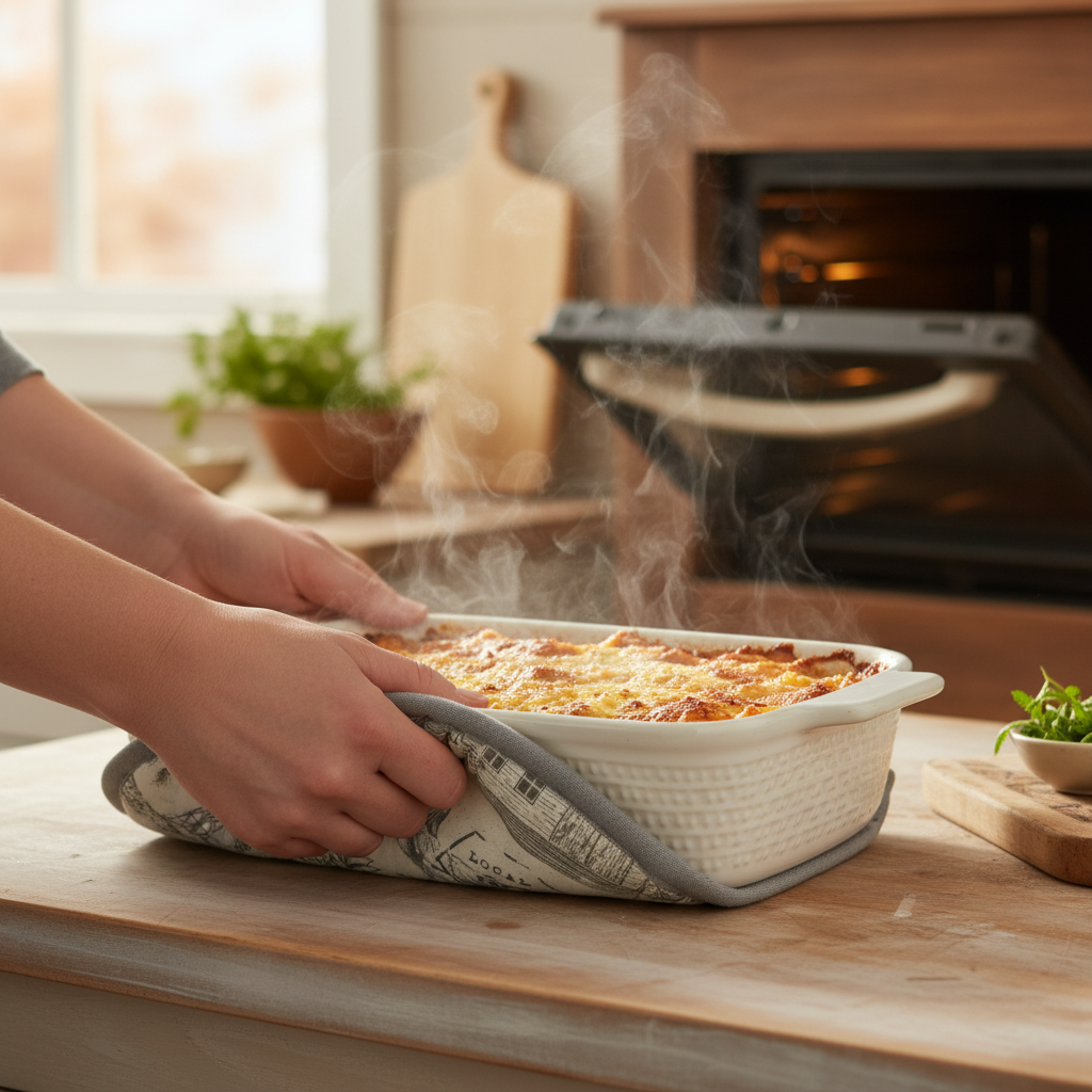 Casserole Hot Pad / Farmhouse Motif