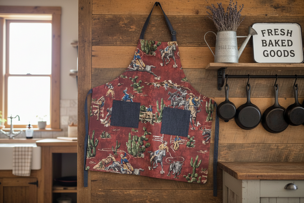 Classic Apron w/ Western Theme